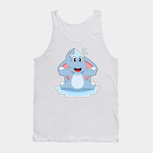 Elephant Splashing Water Tank Top